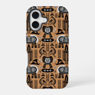 Totem des Kulturerbes - Muster für afrikanische St iPhone 16 Hülle