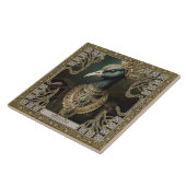 Totem des schwarzen Swans personalisierbar Fliese (Seite)