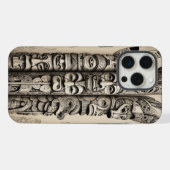 Totem des Telefonknochens Scrimshaw iPhone Hülle (Rückseite (Horizontal))