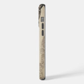 Totem des Telefonknochens Scrimshaw iPhone Hülle (Linke Seite)