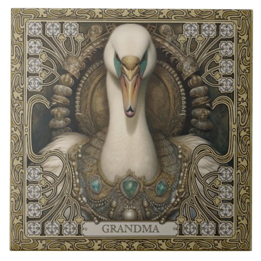 Totem des Verzauberten Geistes personalisierbar Fliese (Vorderseite)