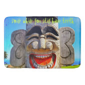 Totem-Fotografie-Lächeln Quote Typografie Badematte (Vorderseite)