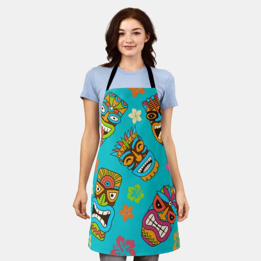 Totem-Gesicht Schürze (Getragen)