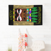 Totem Luau Happy Birthday Banner (Insitu)