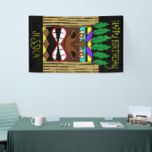 Totem Luau Happy Birthday Banner (Messeveranstaltung)