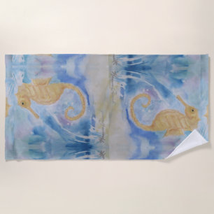 Totem Maureen Girard Seepferd Ocean Fish Strandtuch