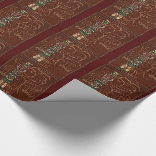 Totem Native American Folk Art Geschenkpapier (Ecke)