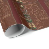 Totem Native American Folk Art Geschenkpapier (Rolleneckpunkt)