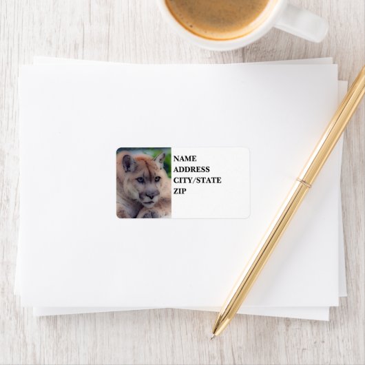 'Totem Panther' Adressaufkleber (Insitu)