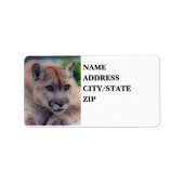 'Totem Panther' Adressaufkleber (Vorne)