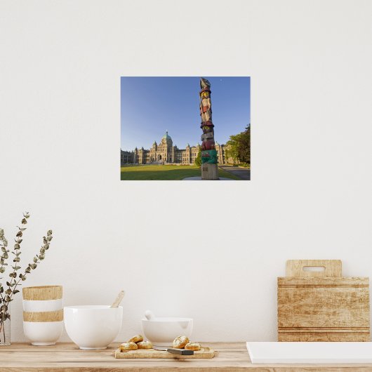 Totem Pol im Gebäude des Parlaments in Poster (Küche)