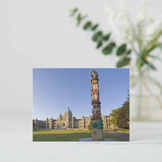 Totem Pol im Gebäude des Parlaments in Postkarte (Stehend Vorderseite)