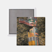 Totem-Pol im Park in Ottawa, Ontario, Kanada Magnet (Vorderseite/Rückseite)