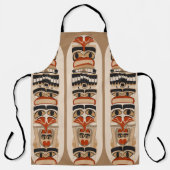 Totem Pole Coole Kunstgestaltung Schürze (Vorderseite)