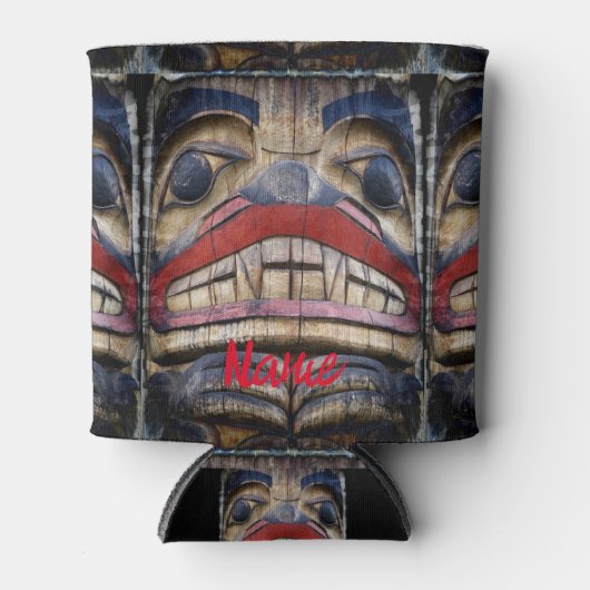 Totem Pole Face Thunder_Cove Dosenkühler (Vorderseite)