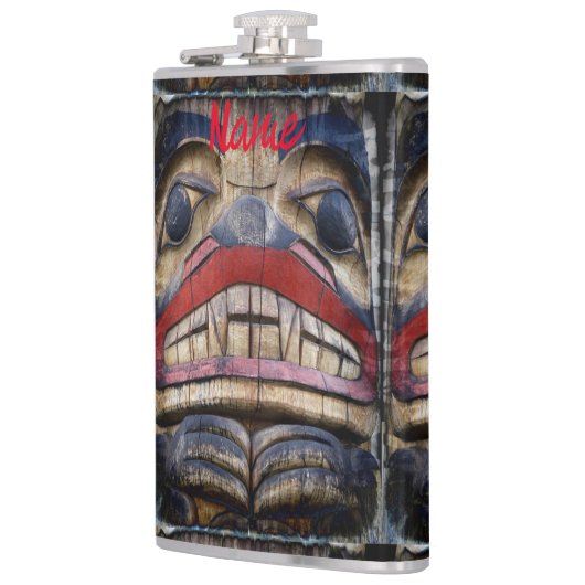 Totem Pole Face Thunder_Cove Flachmann (Links)