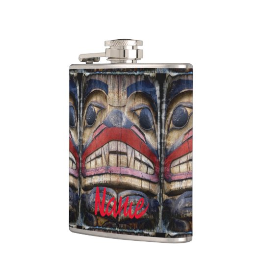 Totem Pole Face Thunder_Cove Flachmann (Links)