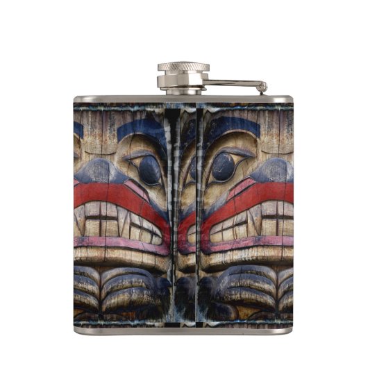 Totem Pole Face Thunder_Cove Flachmann (Rückseite)