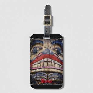 Totem Pole Face Thunder_Cove Gepäckanhänger
