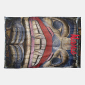 Totem Pole Face Thunder_Cove Geschirrtuch (Horizontal)