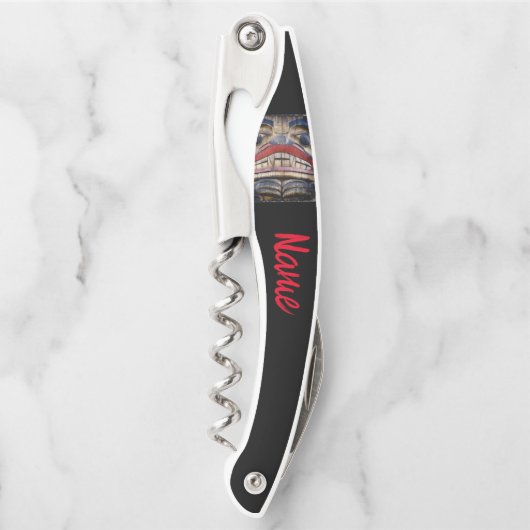 Totem Pole Face Thunder_Cove Kellnermesser (Vorderseite)