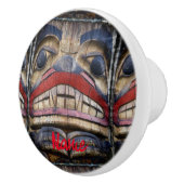Totem Pole Face Thunder_Cove Keramikknauf (Rechts)