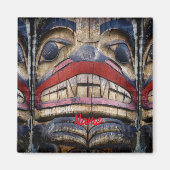 Totem Pole Face Thunder_Cove Magnet (Vorne)