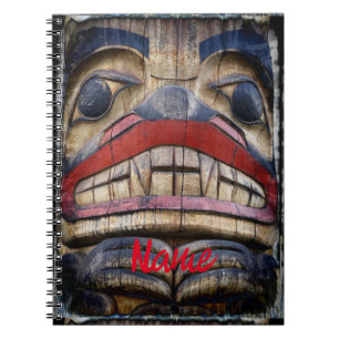 Totem Pole Face Thunder_Cove Notizblock