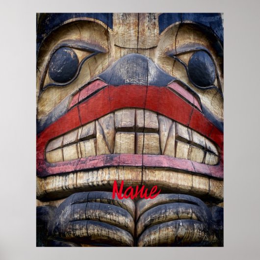 Totem Pole Face Thunder_Cove Poster (Vorne)