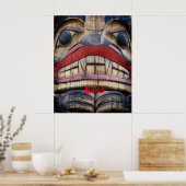 Totem Pole Face Thunder_Cove Poster (Küche)