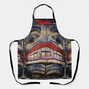 Totem Pole Face Thunder_Cove Schürze