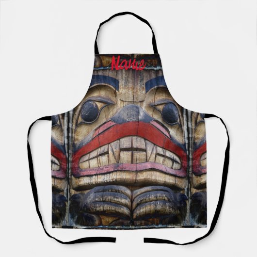 Totem Pole Face Thunder_Cove Schürze (Vorderseite)