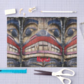 Totem Pole Face Thunder_Cove Seidenpapier (Handwerk)