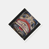 Totem Pole Face Thunder_Cove Serviette (Ecke)