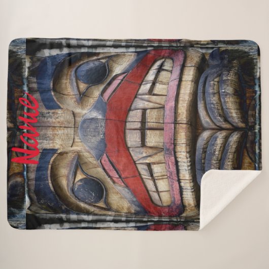 Totem Pole Face Thunder_Cove Sherpadecke (Vorderseite (Horizontal))