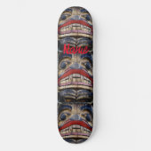 Totem Pole Face Thunder_Cove Skateboard (Vorderseite)