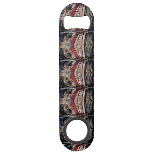 Totem Pole Face Thunder_Cove Speed Flaschenöffner (Rückseite)