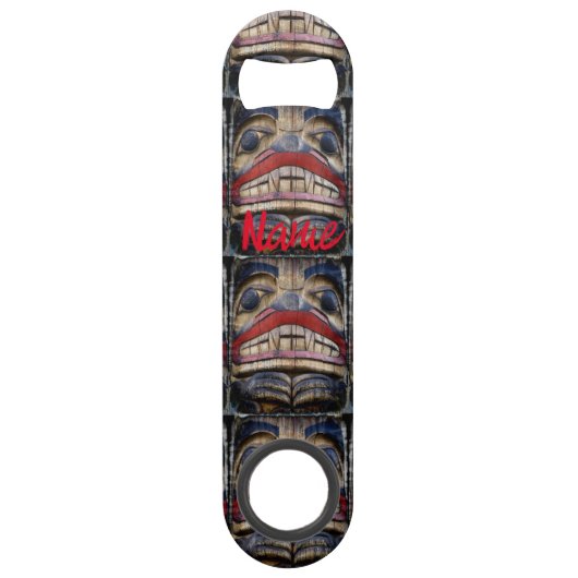 Totem Pole Face Thunder_Cove Speed Flaschenöffner (Vorderseite)