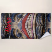 Totem Pole Face Thunder_Cove Strandtuch (Vorderseite)