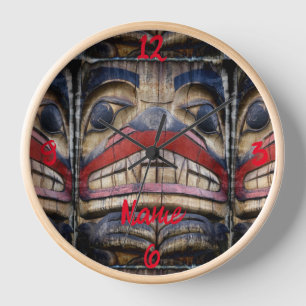 Totem Pole Face Thunder_Cove Uhr