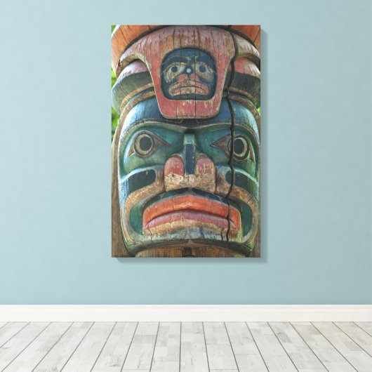 Totem Pole gepackte Leinwand (Insitu (Holzboden))
