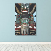 Totem Pole gepackte Leinwand (Insitu (Holzboden))
