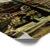 Totem Pole, Pioneer Sq., Seattle 1915 Vintag Poster (Ecke)