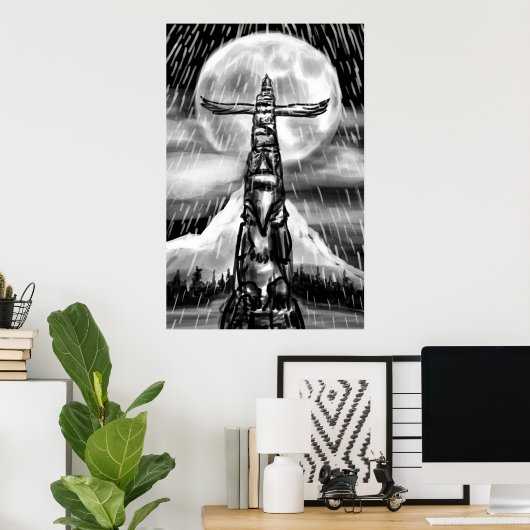 Totem-Pole Poster (Heimbüro)