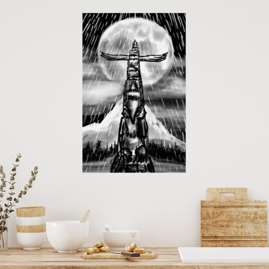 Totem-Pole Poster (Küche)