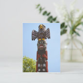Totem-Pole Postkarte (Stehend Vorderseite)