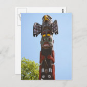 Totem-Pole Postkarte (Vorne/Hinten)