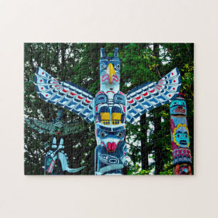 Totem Pole Vancouver. Puzzle
