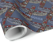 Totem Pole Wrapper Native Art Gift Paper Geschenkpapier (Rolleneckpunkt)