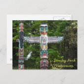 Totem Poles - Stanley Park, Vancouver Postkarte (Vorne/Hinten)